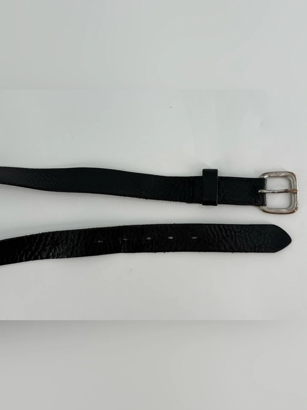 Vintage Banana Republic Black Pebbled Leather Belt 34